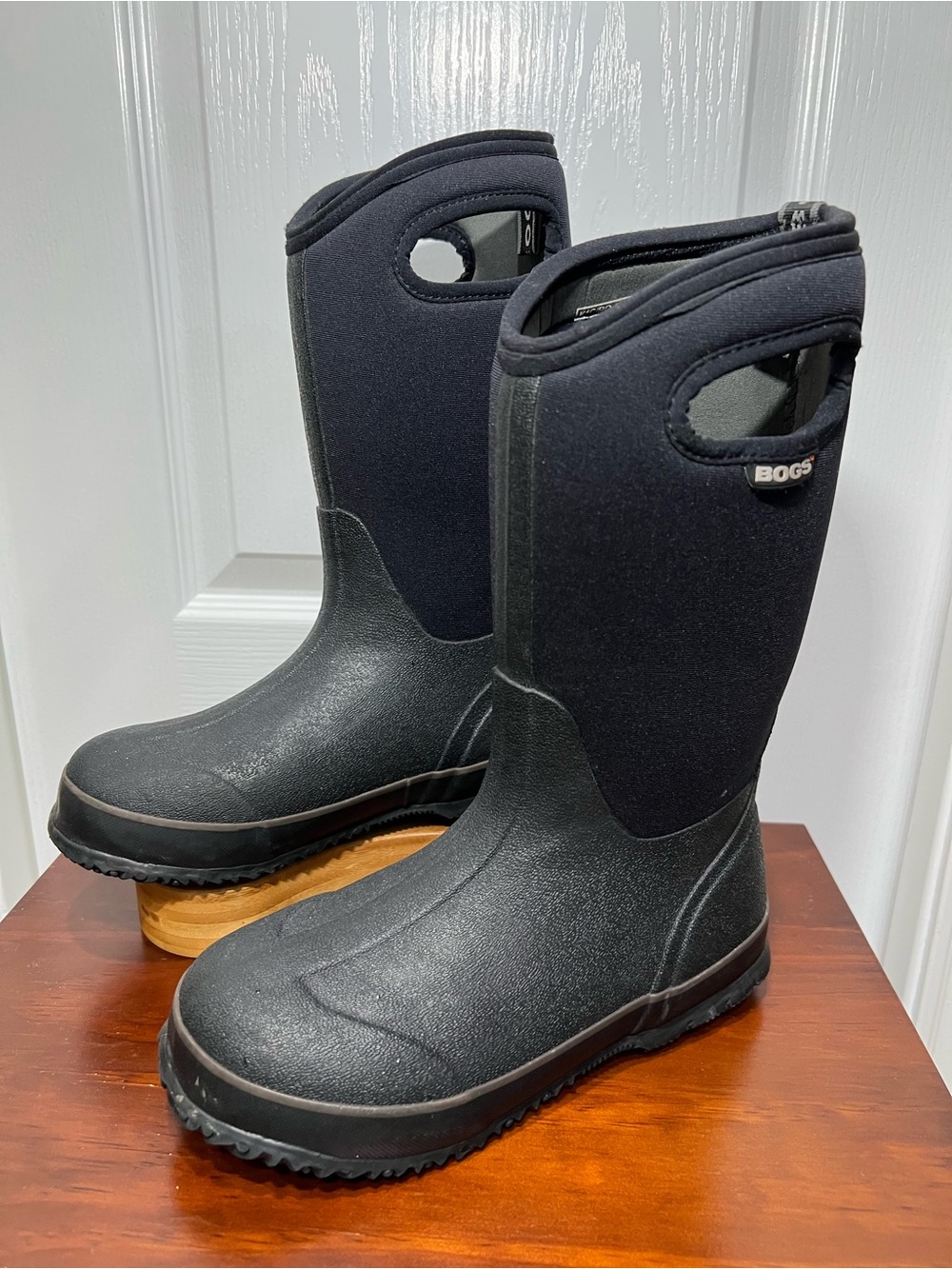 Bogs Kids Black Waterproof Pull-On Rain & Snow Boots